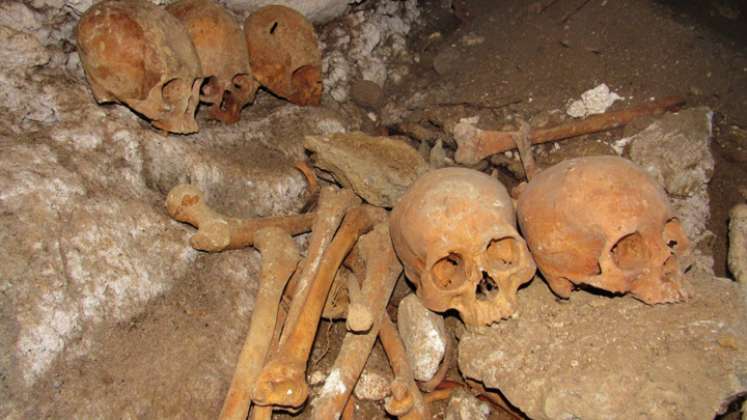 En una de las cuevas de Cácota reposan cráneos y huesos de presuntos indígenas./FOTO: La Opinión 