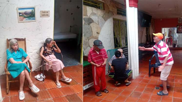 La fundación en el barrio El Contento es el hogar de una treintena de adultos mayores en estado de abandono y sin familiares que vean por ellos. / Foto: Cortesía