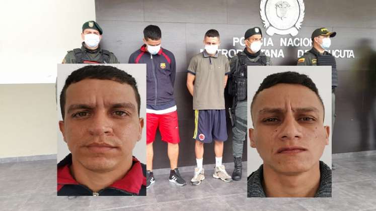 Jesús  Jaimes Gómez y Dixon Fernando Morales fueron detenidos por el Goes de la Policía. 