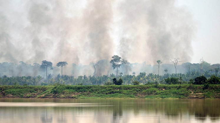 Incendio forestales en la Amazonía.