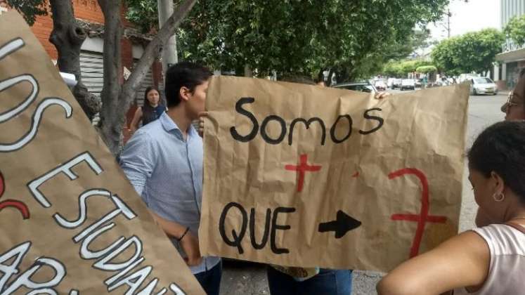 Previo a la elección de Héctor Parra en 2021 se presentaron sendas protestas por los estudiantes/Foto Archivo