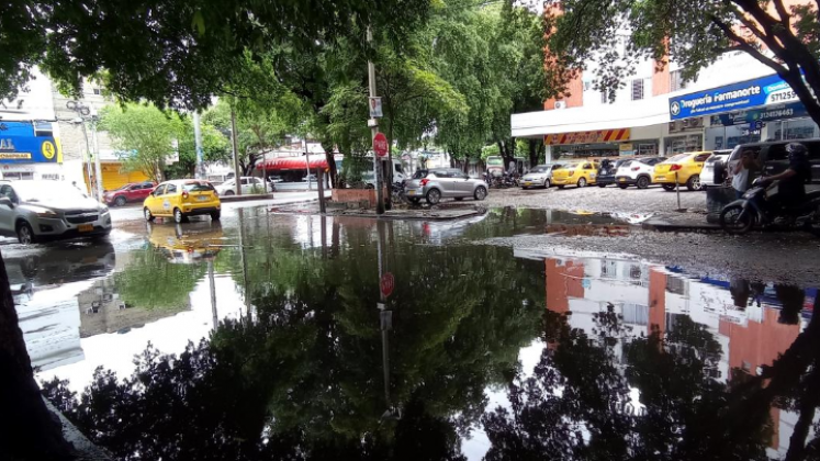Presencia de posibles inundaciones en la barrio Guaimaral