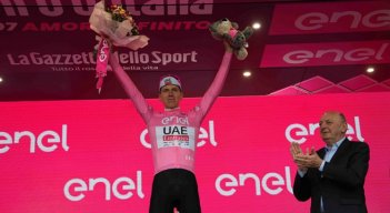 Tadej Pogacar, nuevo líder del Giro de Italia 2024.