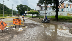 Obras de Aguas Kpital se vieron afectadas por las lluvias y causaron accidentes
