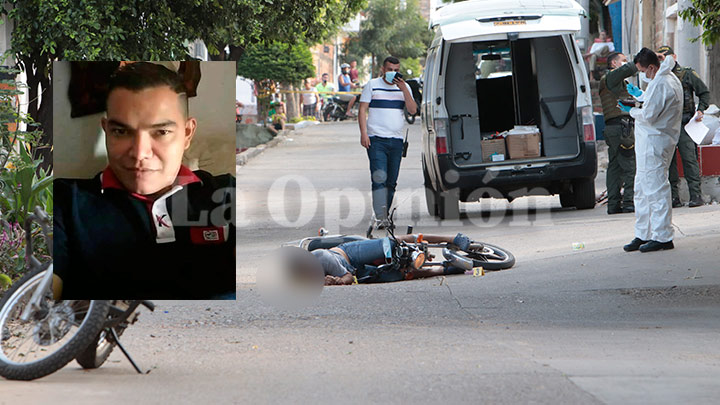 El cadáver de José Israel Parra González quedó tendido en la esquina de su casa, en la carrera 6 con calle 18 del barrio Senderos.