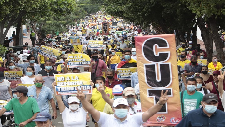 En Cúcuta no se registraron actos de violencia durante las marchas./FOTO: Alfredo Estévez