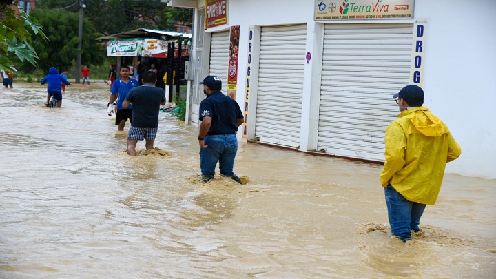 Las comunas 3, 5, 8 y 9 de Cúcuta fueron las más afectadas por las lluvias de hoy.
