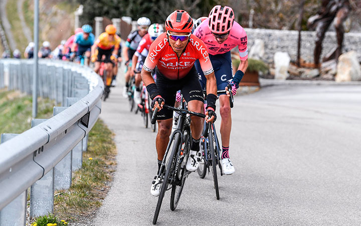 Nairo Quintana, corredor el Arkea Samsic, ganó la primera etapa de la Vuelta a Asturias 2021. 