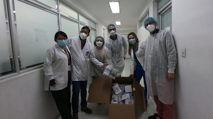 Donaron pruebas PCR al Laboratorio de Salud Pública de Norte de Santander, LSP y al Centro Experimental de Diagnóstico e Investigación Molecular (Cedimol) de la Universidad de Pamplona. / Foto: Cortesía