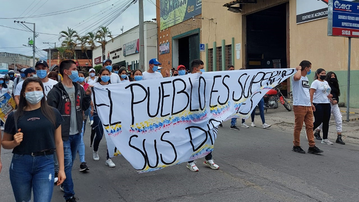 Los ocañeros y toda Colombia se movilizan contra el gobierno del presidente Iván Duque. / Foto: Javier Sarabia