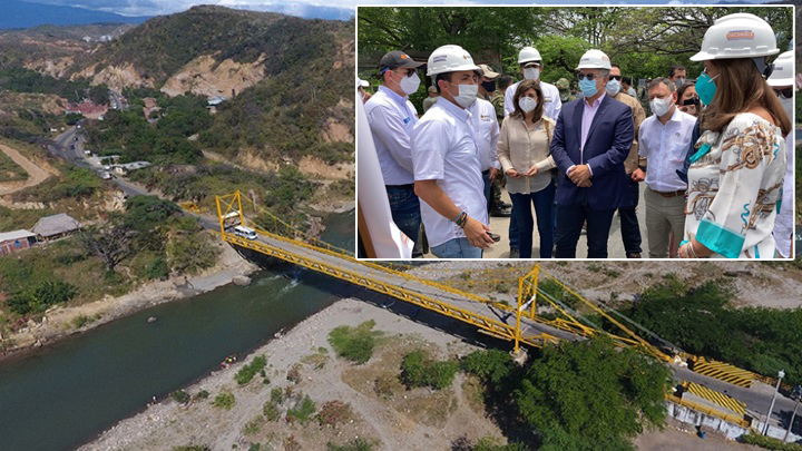 El nuevo puente de El contará con 140 metros de longitud y tendrá una inversión de $40 mil millones. / Foto: Presidencia