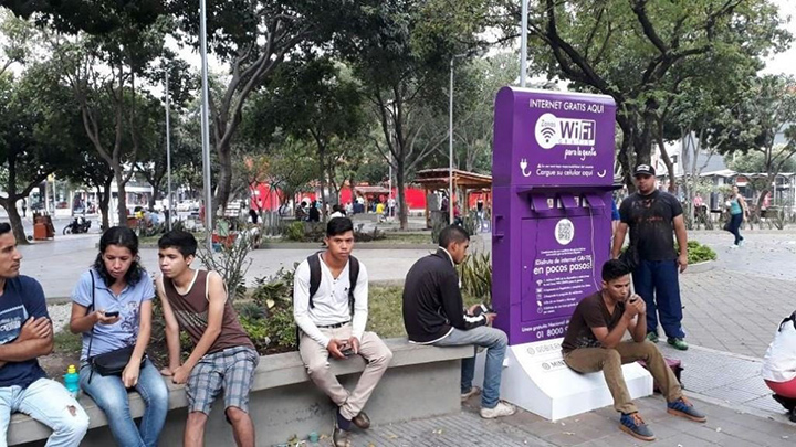 Puntos de conectividad en Cúcuta.