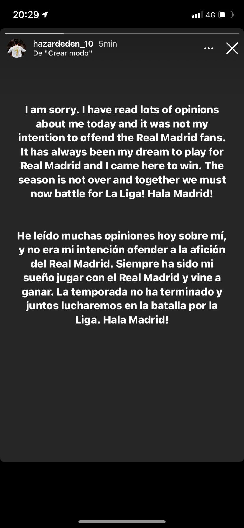 Eden Hazard, jugador del Real Madrid.