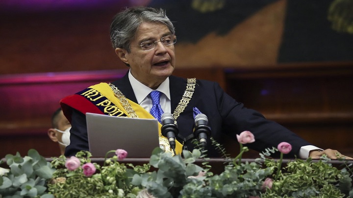 Guillermo Lasso fue investido como presidente de Ecuador por el Congreso./Foto: AFP