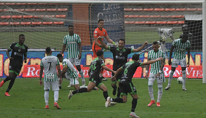 La Equidad seguros eliminó a Atlético Nacional en los cuartos de la Liga colombiana. 