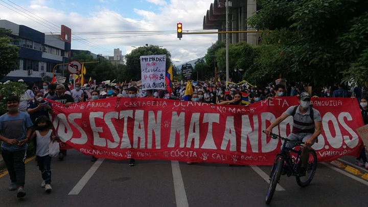 Manifestaciones en Cúcuta.