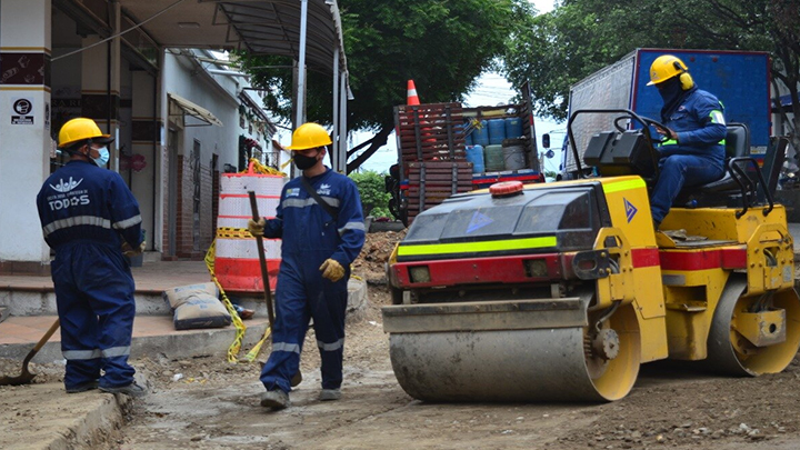 Las obras en marcha permitirán recuperar 206 cuadras de Cúcuta en mal estado.
