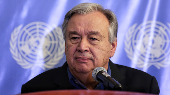 Antonio Guterrez, secretario general de la ONU