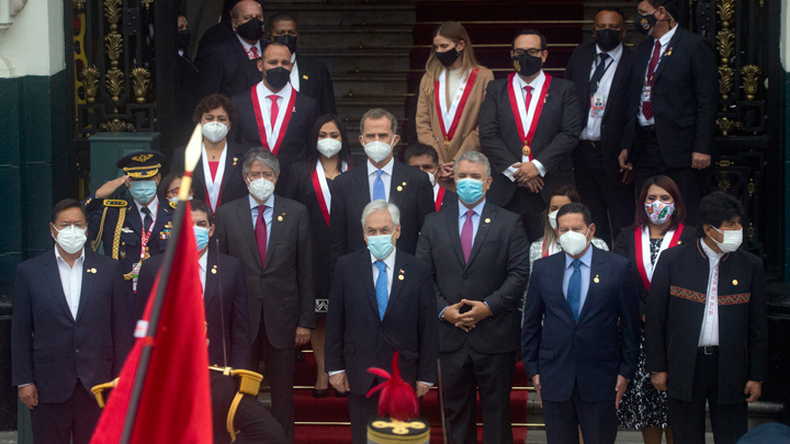 Presidente de América Latina asistieron al acto de posesión. 