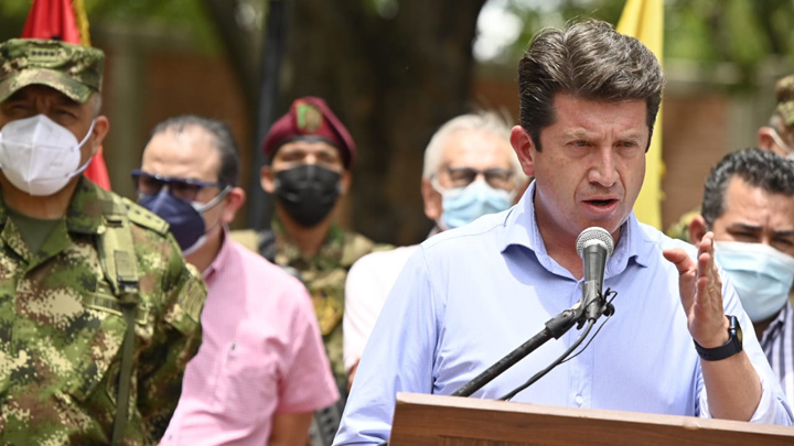 El ministro de Defensa además informó que el Plan Integral de Seguridad 'San José' lo que busca es generar una mayor integración de capacidades de otras zonas del país, a fin de mejorar la seguridad en el área metropolitana de Cúcuta. / Foto: Ejército