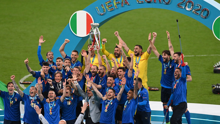 La 'Nazionale', cuyo último título databa del Mundial-2006, se reencontró con la gloria europea 53 años después de la Eurocopa ganada en 1968. / Foto: AFP