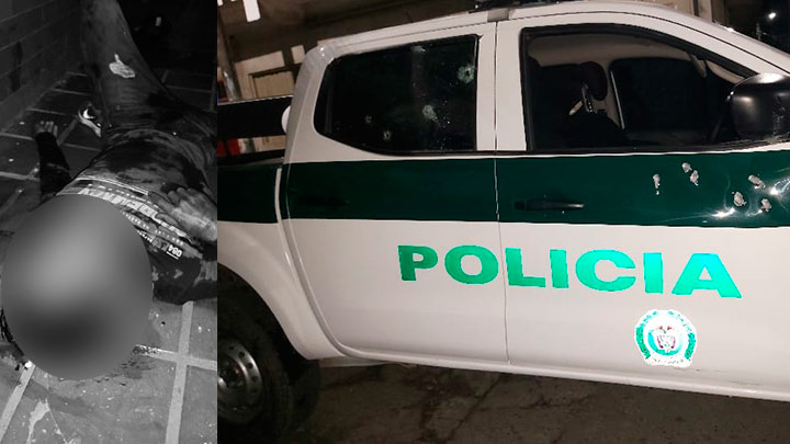 Dos policías se salvaron de morir en Sardinata