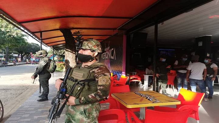 Ejército recorre Tibú para generar seguridad./Foto: cortesía