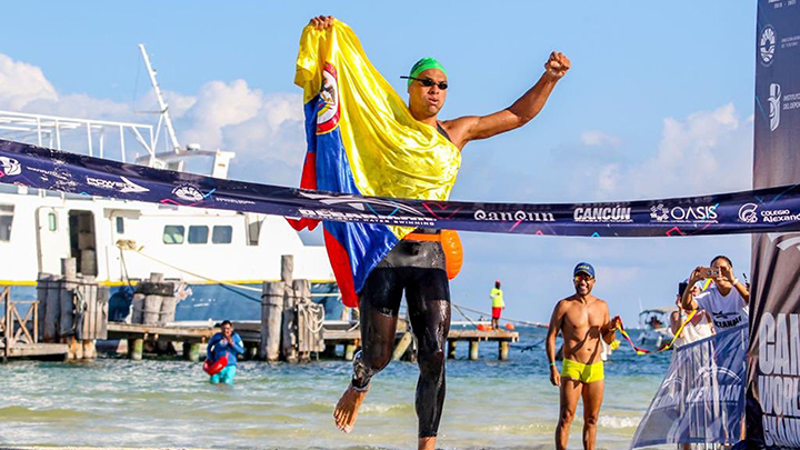 David Carrillo, nadador colombo-venezolano.  Foto: AFP