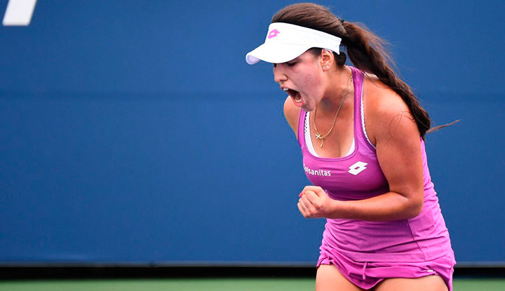 María Camila Osorio Serrano en el US Open. 