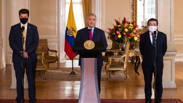 El presidente Iván Duque anunció el certificado digital de vacunación. / Foto: Colprensa