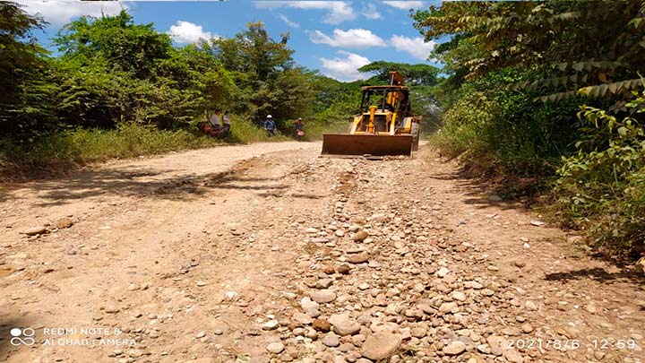 Trabajos de mantenimiento en malla vial del Catatumbo./Foto Cortesía