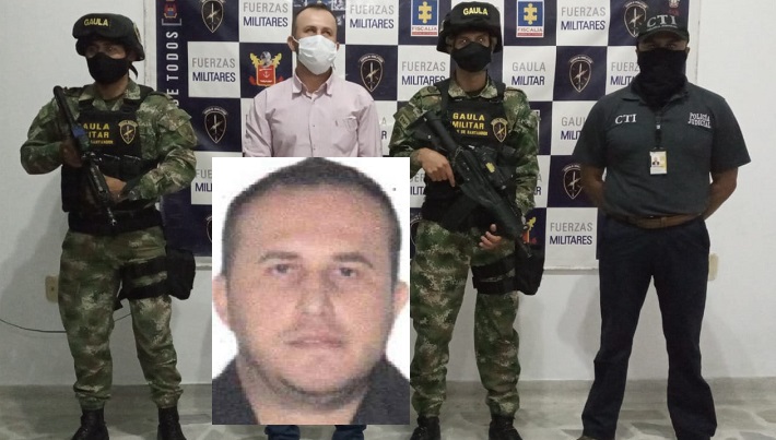 Jorge Humberto Gutiérrez Romero fue detenido por el Gaula Militar y el CTI.