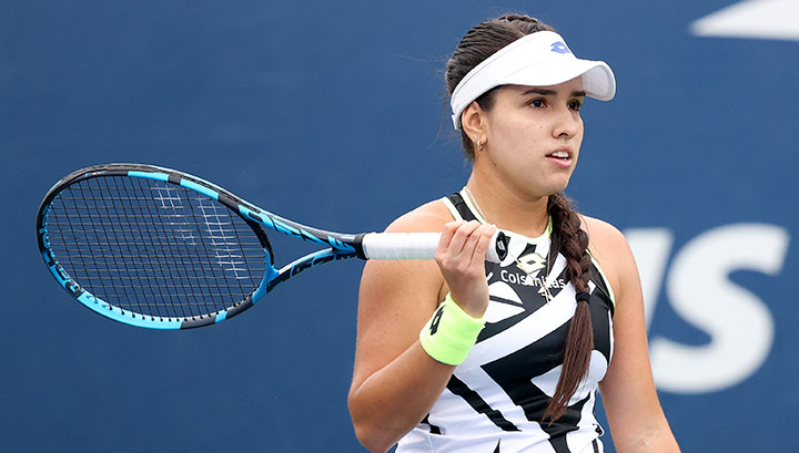 María Camila Osorio Serrano en el US Open 2021. 