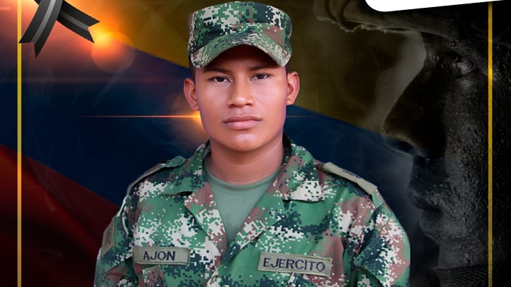 "Nuestro soldado Ajón ofrendó su vida para proteger la del pueblo": Ejército