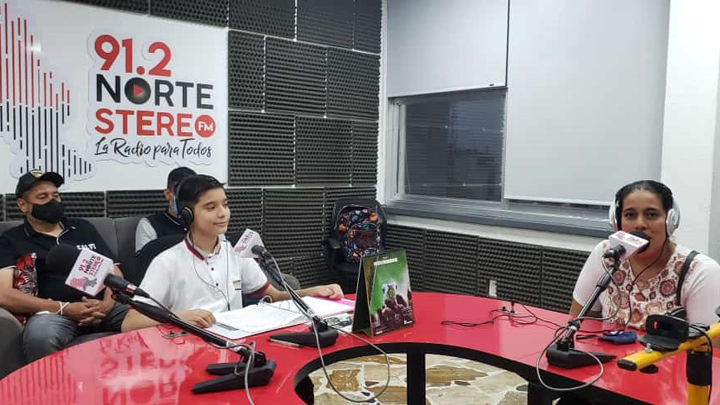 Dylan Quintero acudió a una invitación que le hizo la Radiodifusora de Interés Público de la Gobernación, 91.2 Norte Stereo FM. / Foto: Cortesía