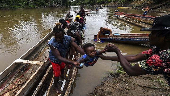 19.000 niños migrantes cruzaron el Darién./Foto: AFP