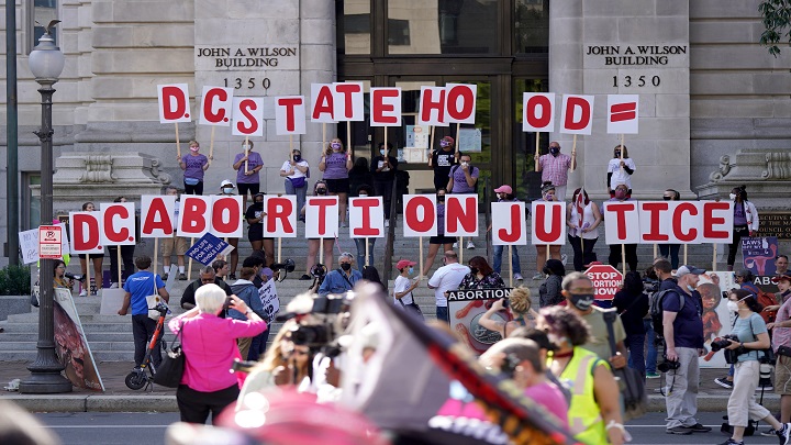 Manifestación por la justicia del aborto el 2 de octubre de 2021 en Washington, DC. /AFP 