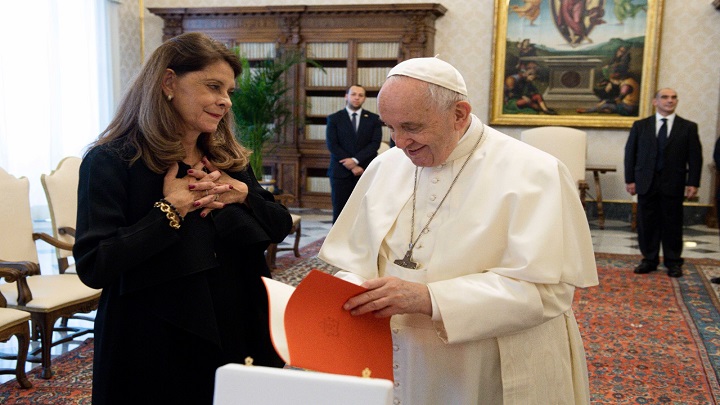 Ha sido muy importante visitar al Papa: vicepresidenta./Foto: colprensa