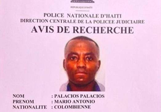 Cartel de búsqueda del militar (r) colombiano, Mario Antonio Palacios.
