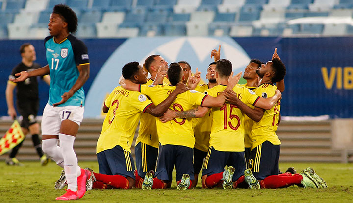 Colombia vs Ecuador, Copa América 2021. 