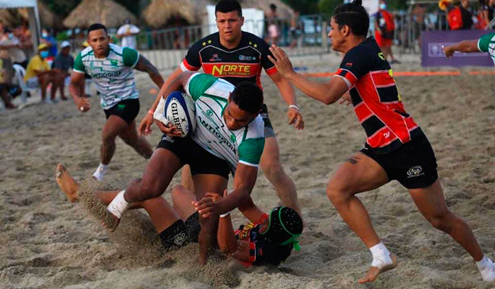 Selección Norte de rugby playa subcampeón en Juegos Nacionales de Mar y Playa.