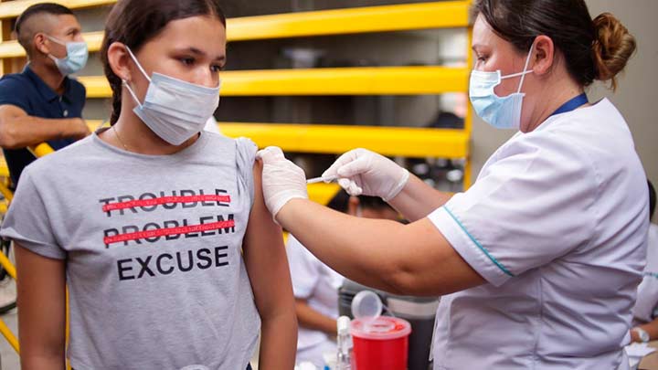 550 personas fueron vacunadas contra la COVID-19./Foto coprtesía
