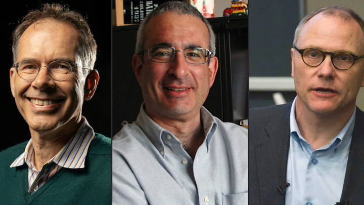 Guido Imbens, Joshua Angrist y Guido Imbens se ganaron el Nobel de Economía por contribuir al mercado laboral, la migración y la educación. / Foto: AFP
