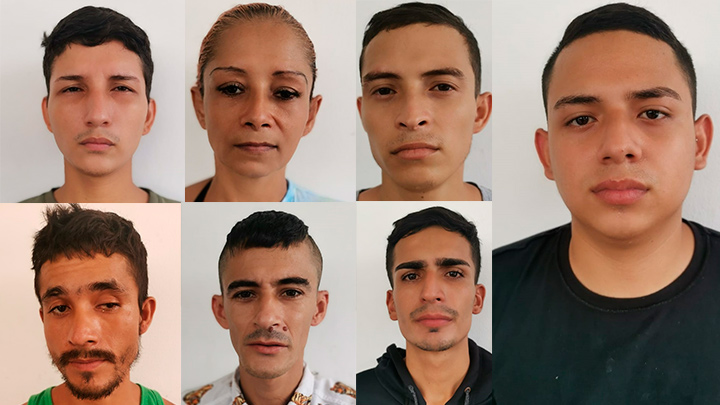Siete presuntos microtraficantes fueron capturados.