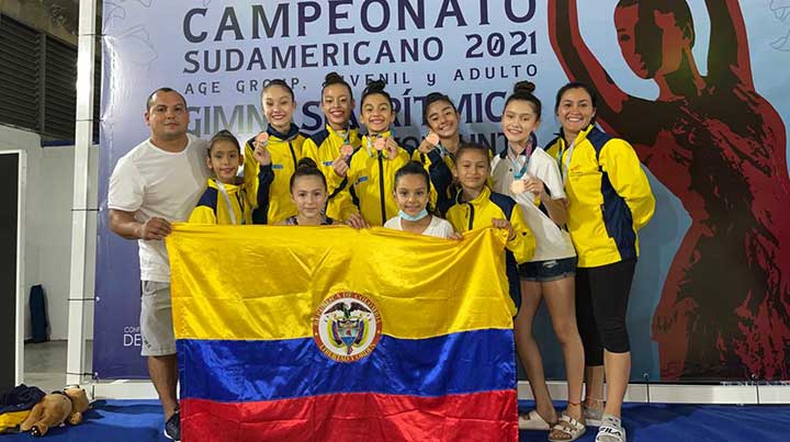 Las niñas de gimnasia rítmica de Norte de Santander, representando a Colombia tuvieron una destacada presentación ene suramericano.