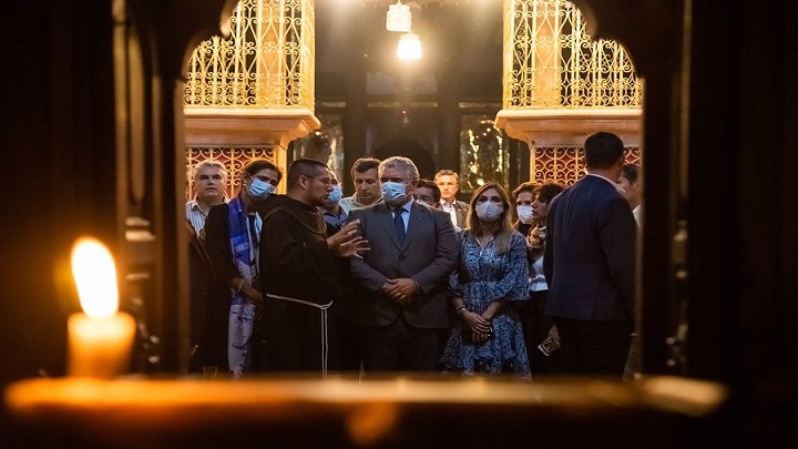 El presidente Duque y su comitiva visitaron sitios religiosos en Israel. /Colprensa