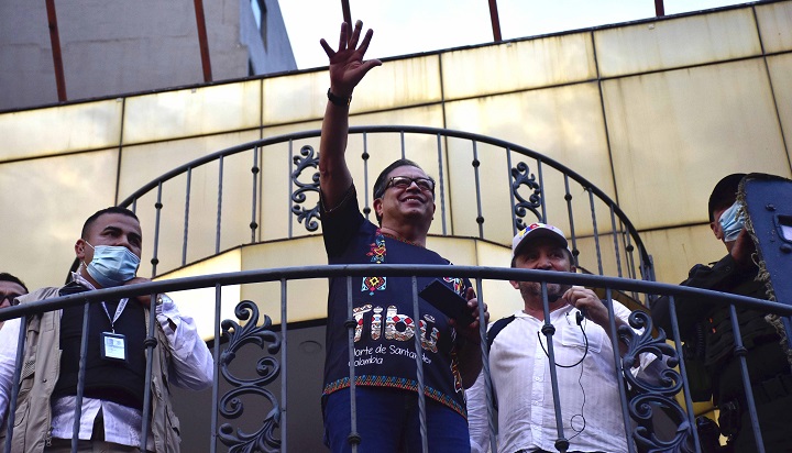 Gustavo Petro estuvo en Cúcuta presentando su propuesta de campaña./Foto Pablo Castillo
