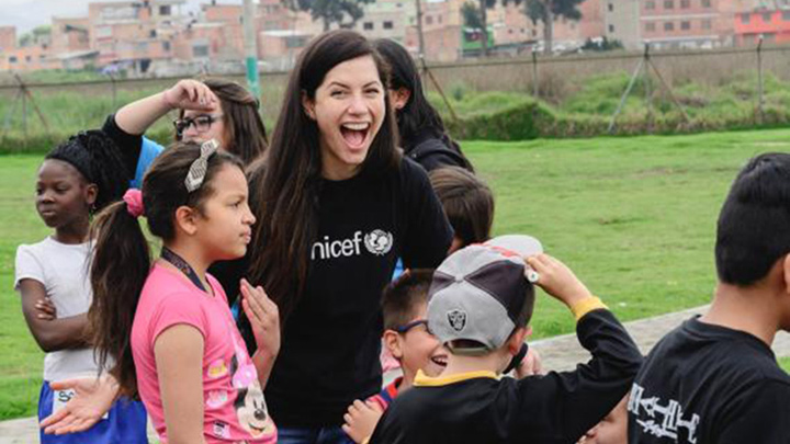 Como embajadora de Unicef, para Johanna Morales su causa son los niños. / Foto: Cortesía Unicef