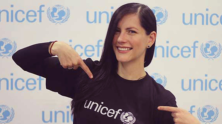 La actriz trabaja para contrarrestar la xenofobia. /  Foto: Cortesía Unicef