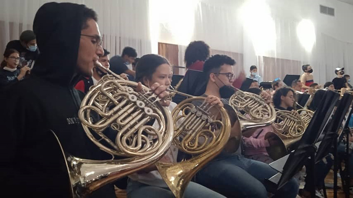 Orquesta en Caracas.